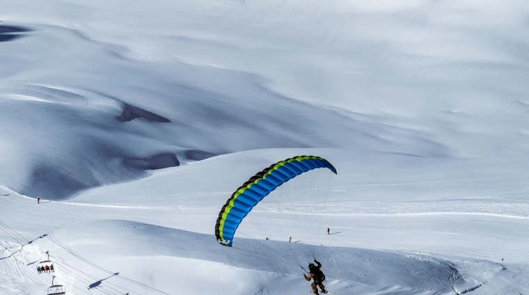 La Plagne ski resort slopes in the French Alps for ski and snowboard trips